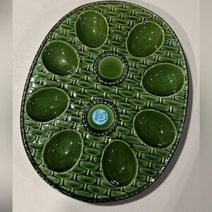 Vintage deviled egg plate
